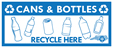 Plastic bottles and aluminum cans are banned from landfill disposal.